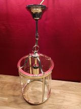 Suspension vintage en laiton