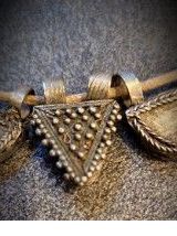 Collier ethnique en argent éthiopien