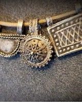 Collier ethnique en argent éthiopien
