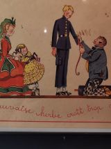 Adorable Cadre Tableau composition 20 ème de Duché publicité