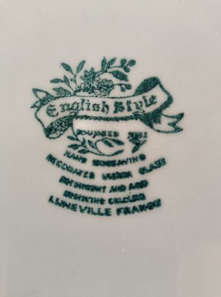 Plat rond rose