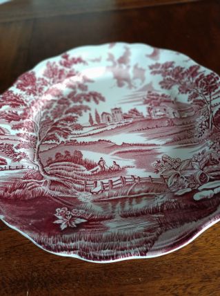 Plat rond rose