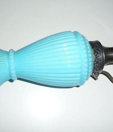 Aiguière en Opaline et étain