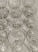 12 coupes à champagne vintage 