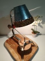 Lampe déco artisanale recyclage moulinette métal