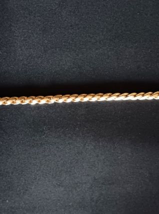 Bracelet en plaqué or Murat, mailles torsadées