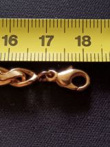 Bracelet en plaqué or Murat, mailles torsadées