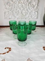 Ensemble de 6 petits verres à liqueur Vert Suède LUMINARC