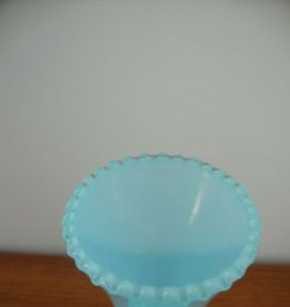 Soliflore vintage  en opaline bleu turquoise