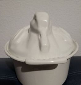 cocotte Le creuset ,fonte émaillée blanche