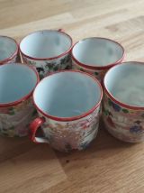 6 tasses à thé en porcelaine extrafine du Japon - 1920-1950