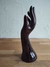 Vase soliflore &amp; main porte-bijoux en céramique émaillée