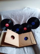 Lot de disques anciens