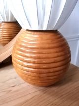 Lampe bois vintage 