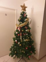 Ensemble Complet d'Arbre de Noël et Décorations Festives