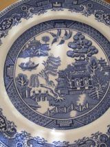 3  assiettes plates old willox alfred meakin england t