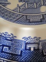 3  assiettes plates old willox alfred meakin england t