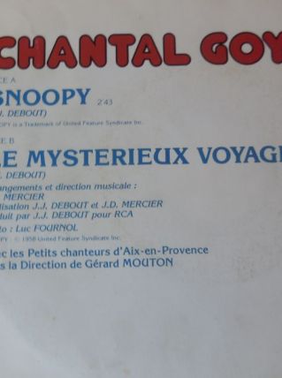 vinyl T CHANTAL GOYA 