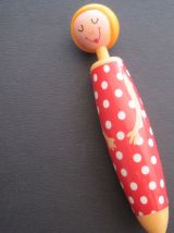 jolies stylos à bille en forme d enfant  écriture bleu