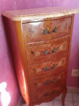 Chiffonnier en marqueterie style Louis XV
