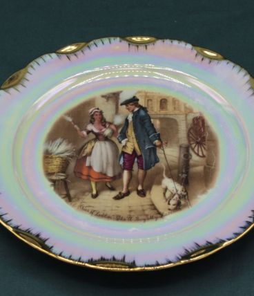 Assiette décorative en Porcelaine de Limoges - Vintage - Mot