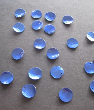 Colifichets 20 nacres  bleu pour créations