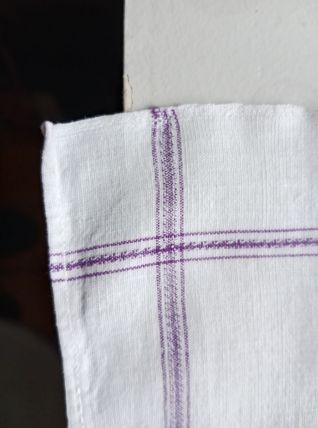 jolies serviettes anciennes 6 en coton 
