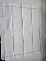 jolies serviettes anciennes 6 en coton 