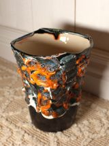 Vase Fat Lava - Rocaille de l'Océan - Fait Main - Vintage