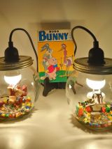 Ensemble de 2 lampes de chevets enfants Looney Tunes