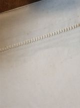 Ancien drap blanc en métis