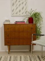 Commode scandinave année 60,  3 tirroirs. Ref Romy