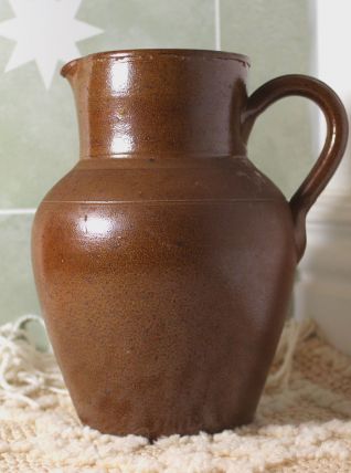 Pichet en Grès du Berry - Fait main - French - Vintage