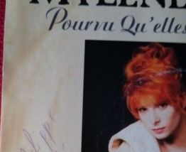 45 tours Mylène Farmer "Pourvu qu'elles soient douces"