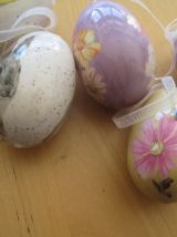 6 petits décorations de Pâques 6 œufs