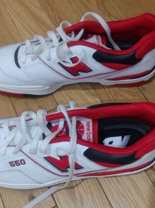 New Balance 550 rouges &amp; blanches neuves