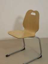 Lot de 4 chaises de cantine vintage. Année 90, Réf martina