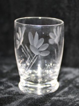 Ensemble de 5 Verres à Liqueur gravés - Art Déco - 1940 cert