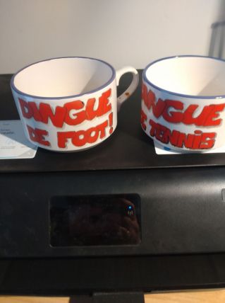2 grandes tasses dejeurner vintage