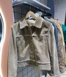 Veste  vintage cuir daim femme taille S ou M