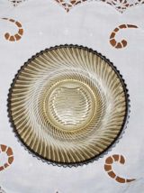 3 coupelles en verre fumé, vintage, VEROPA