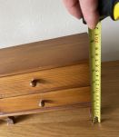 lot de 2 Coffres à bijoux petit modèle en bois rétro