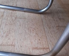 Petite table appoint verre et chrome 