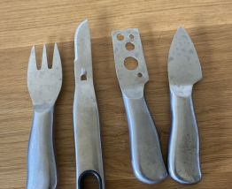 Service de 4 couverts à fromage vintage