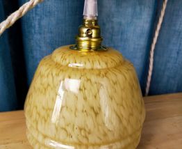 Lampe baladeuse à poser globe Clichy jaune
