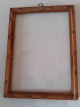 Petit cadre en bois avec vitre 