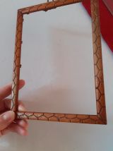 Petit cadre en bois avec vitre 