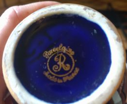 Vase amphore en porcelaine de Limoges décor Fragonard