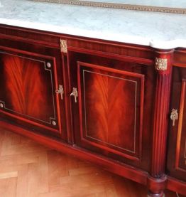 Buffet "ELYSEE" Style Louis XVI. Acajou et marbre