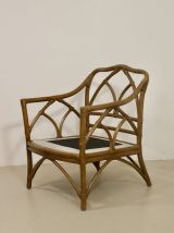 Paire de fauteuils McGuire Etats Unis  année 70. REF MARIUS